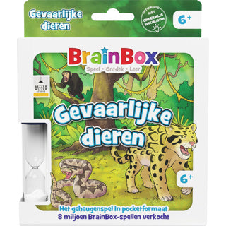 Spel brainbox pocket gevaarlijke dieren | 2 stuks