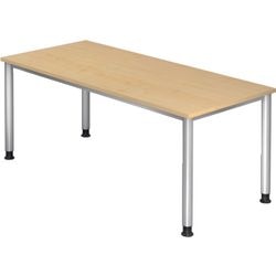 Bach bureau hammerer hs19 3 s aluminium, gemelamineerde spaanplaat beige, grijs