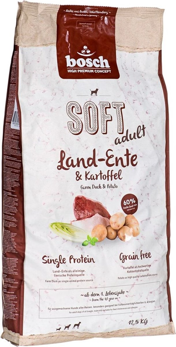 Bosch voer soft volwassen eend aardappelen 12,5 kg