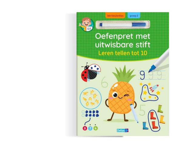 Deltas oefenpret - leren tellen tot 10