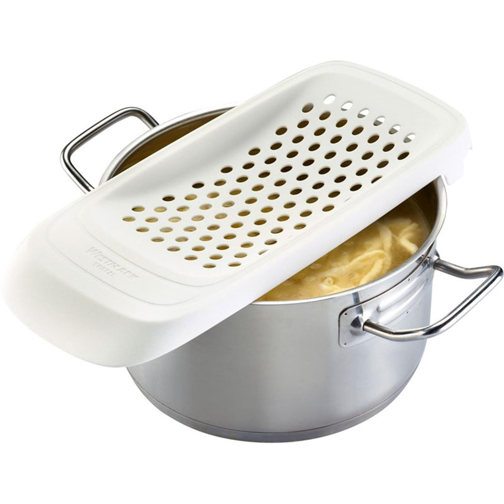 Westmark spätzlerasp met flexibele deegschraper, kunststof, wit grijs, spatzl, 61132270