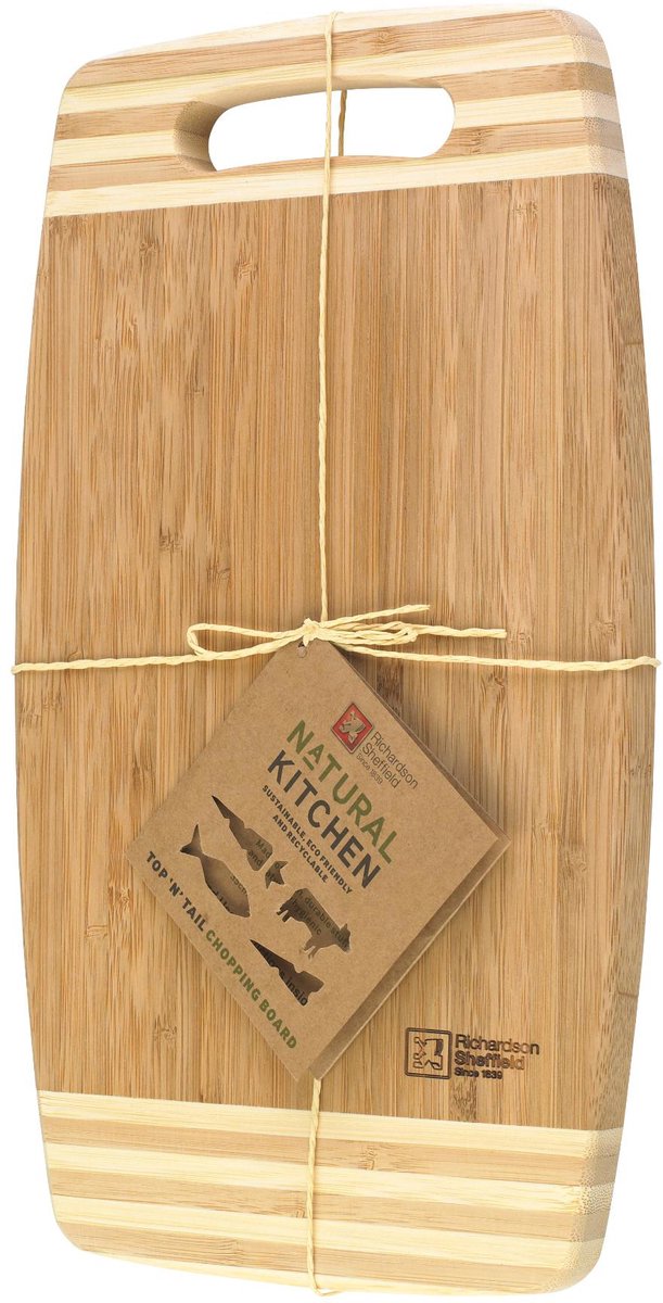 Bamboe snijplank boven en achter 35x20x2 cm