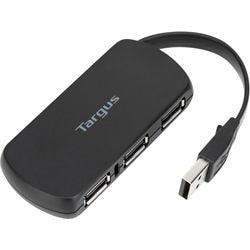 Usb-hub targus ach114eu 4-poorts grijs, zwart
