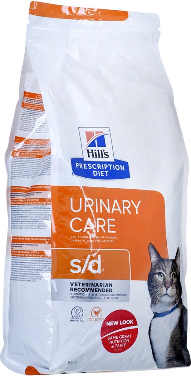 Hill's prescription diet feline urinary care s d droog kattenvoer kip 3 kg