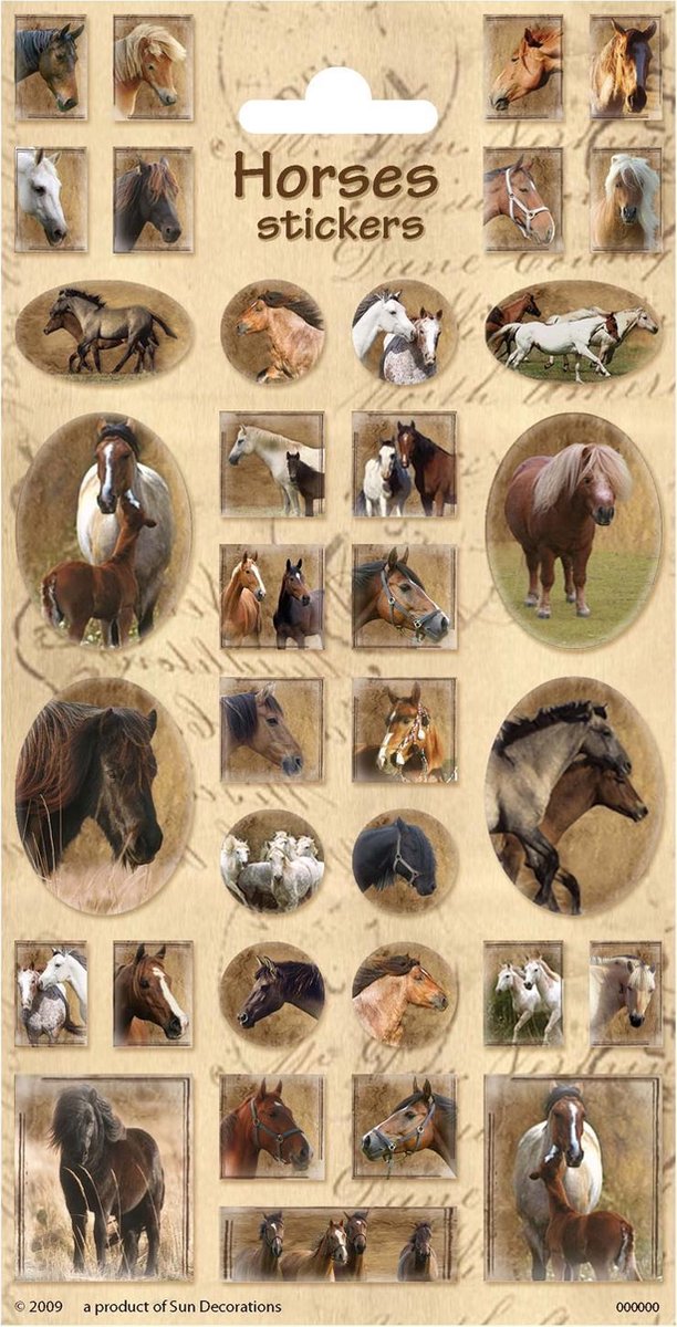 Creative craft group stickervel paarden