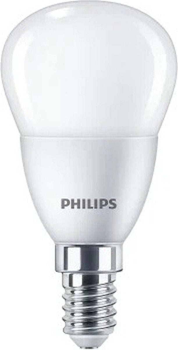 Philips led philips - corepro led lustre e14 kogel mat 5w 470lm - 827 zeer warm wit | vervangt 40w