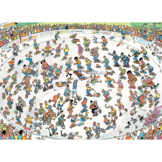 Jan van haasteren legpuzzel - skateboarden in de kom, 1000st.