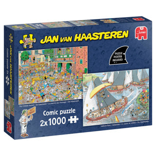 Jumbo jan van haasteren de kaasmarkt skûtsjesilen 2 x 1000 stukjes