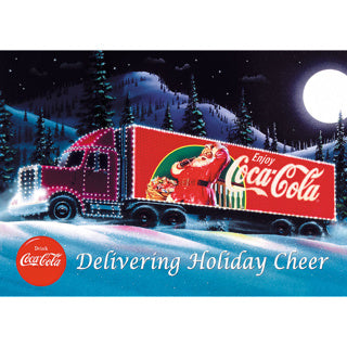 Intro trefl puzzel 1000 stukjes - kerst truck coca-cola
