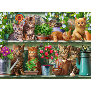 Ravensburger puzzel dieren katjes in het rek - 500 stukjes.