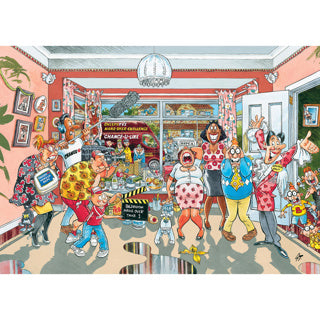 Wasgij retro original 9 legpuzzel - klein verbouwinkje, 1000st.