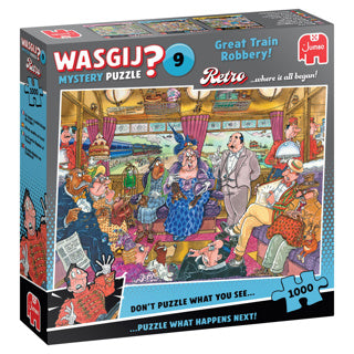 Jumbo wasgij puzzel retro de grote treinroof 1000 stukjes