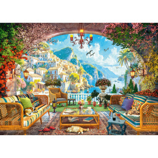 Ravensburger puzzel mediterranean terrace view 1000 stukjes