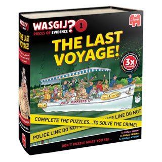 Wasgij pieces of evidence - the last voyage – unieke 3-in-1 puzzel met mysterie