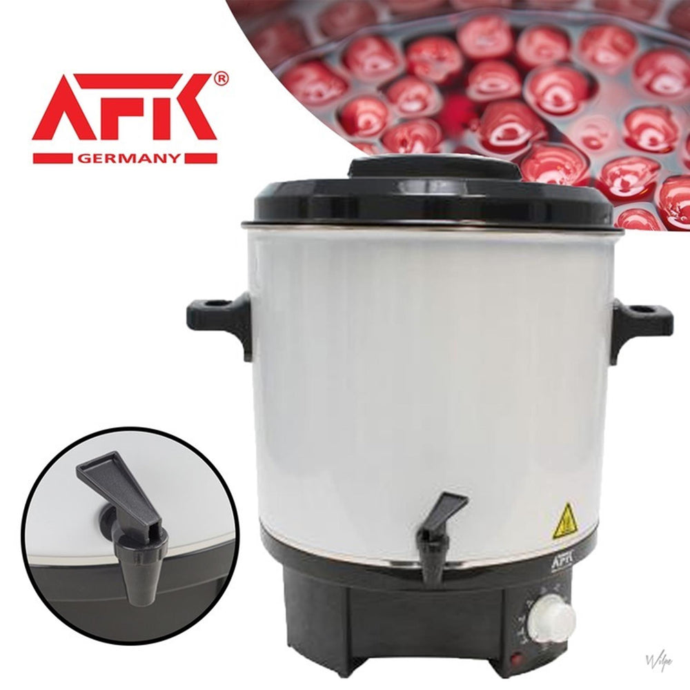 Inmaakketel afk 27 liter 220v 1800w, inblikken, koken, desinfecteren, ontdooien en verwarmen in één apparaat! metaal met thermostaat