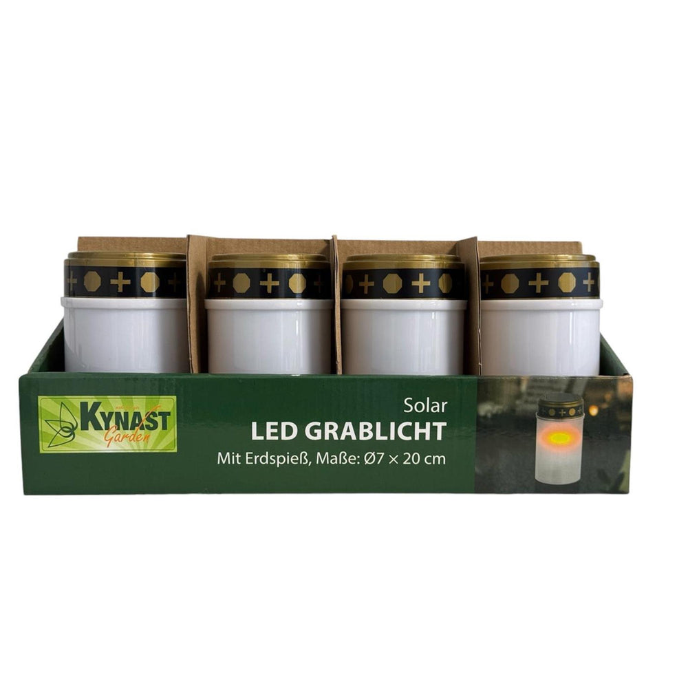 Graflicht led solar wit ã˜7xh20cm met grondsteker