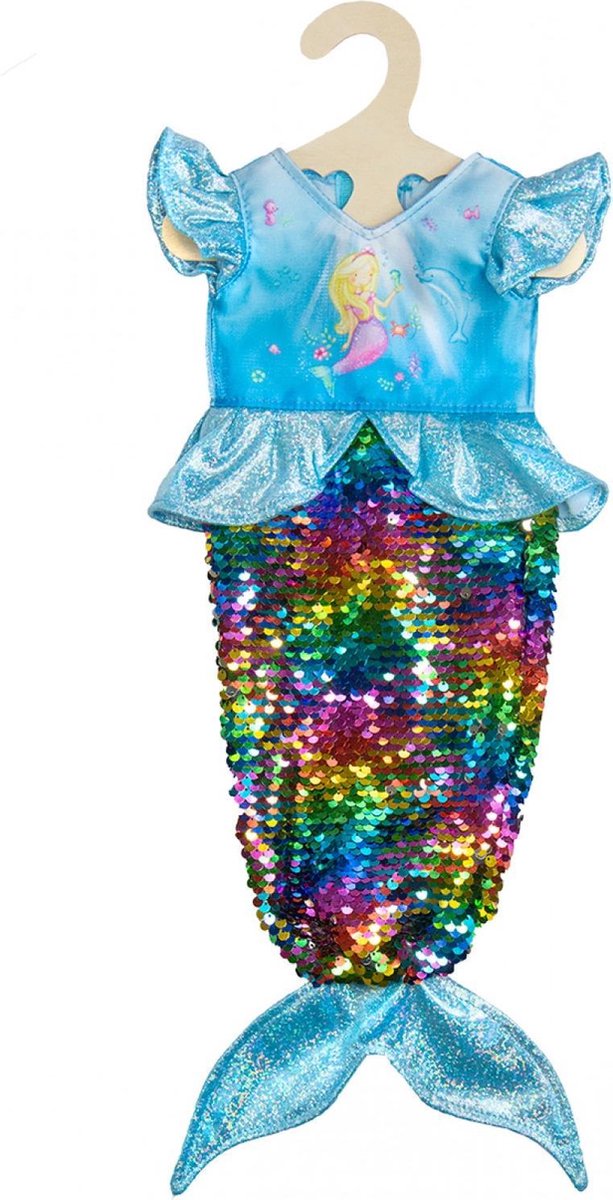 Heless Doll's Dress Mermaid with Sequins, 35-45 cm