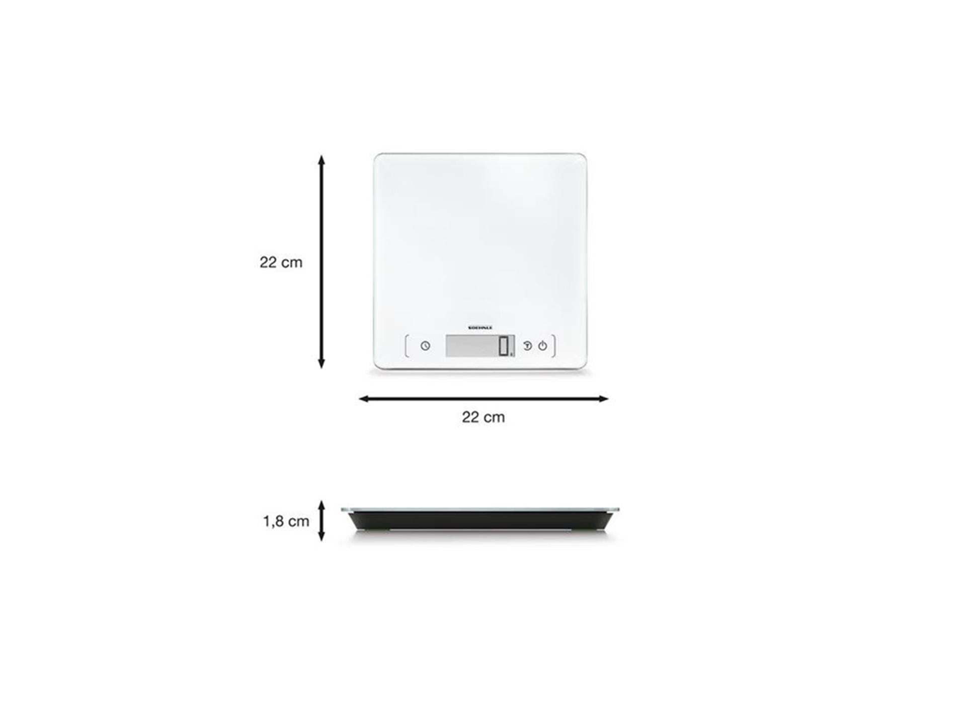 Soehnle 61505 pagina comfort 400 keukenweegschaal wit