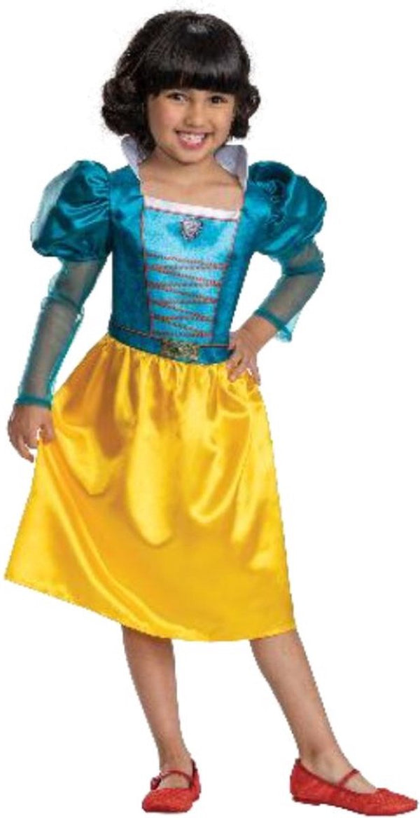 Disguise disney - snow white live action, sneeuwwitje live acton jurk basic plus, maat m (7-8 jaar) xs