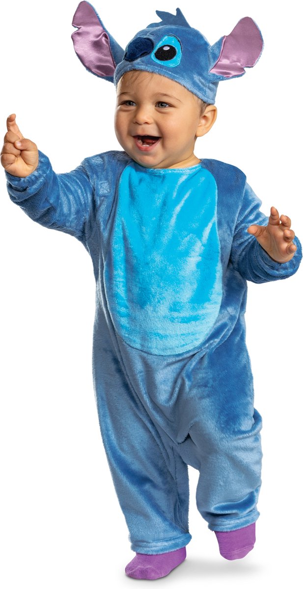 Disguise disney - lilo stitch, kostuum stitch peuter deluxe, maat (12-18 mths), zuigeling