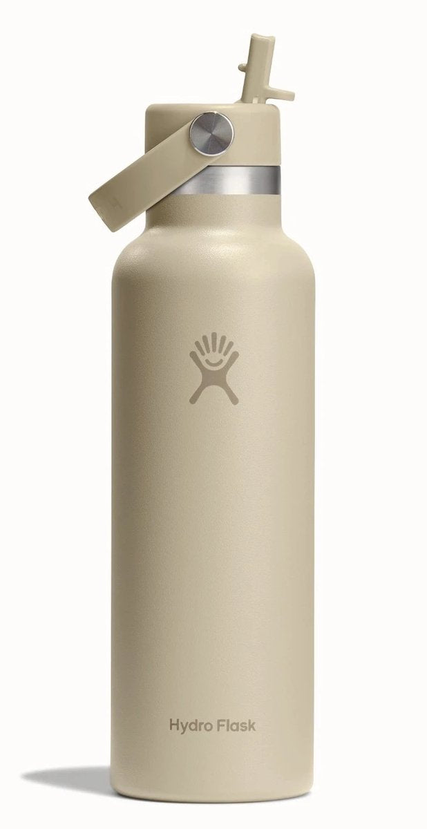 Hydro flask standard mouth flex straw cap drinkfles (621 ml) - oat
