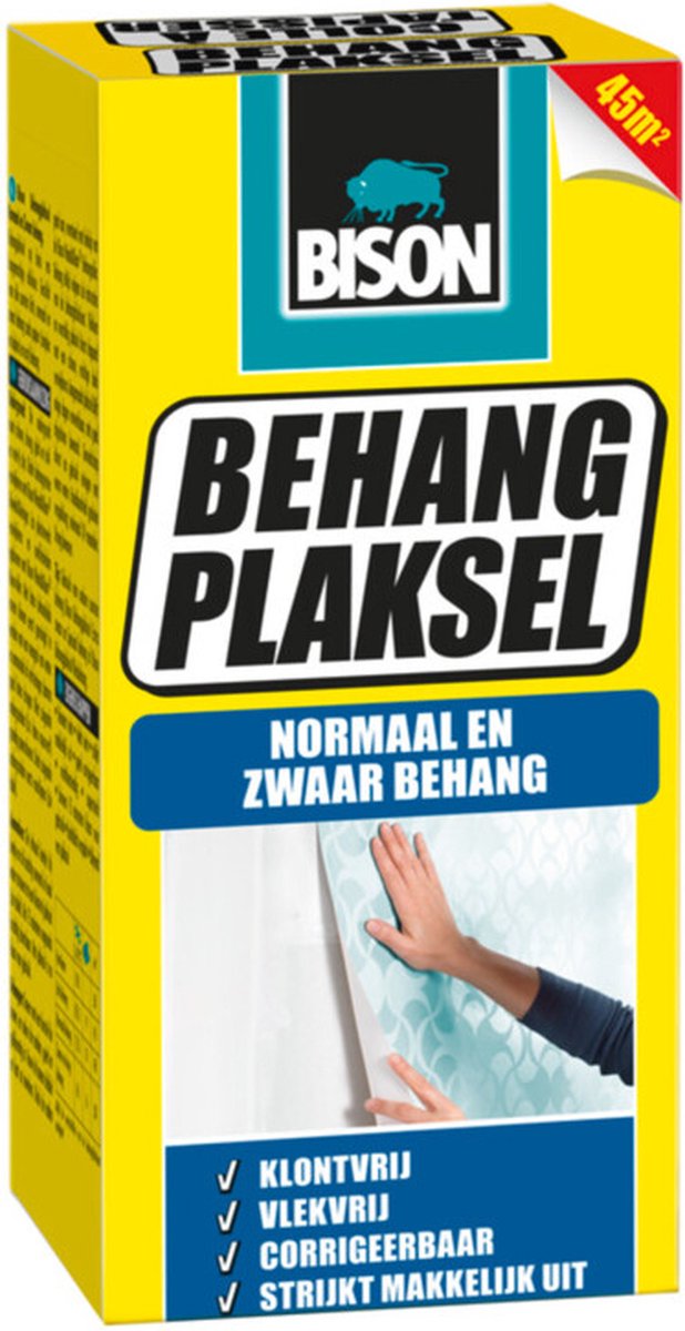 Bison behangplaksel normaal en zwaar behang pak - 18 x 125 gr - voordeelverpakking
