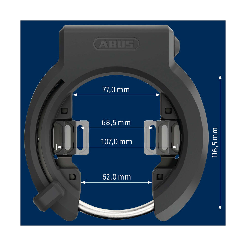 Abus Frame ringslot 6950M R XPlus. Beveiligingsniveau 9. Met grote wielopening