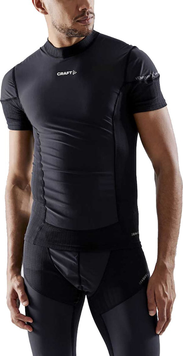 Craft active extreme x wind ss m heren thermoshirt - zwart - granite xl
