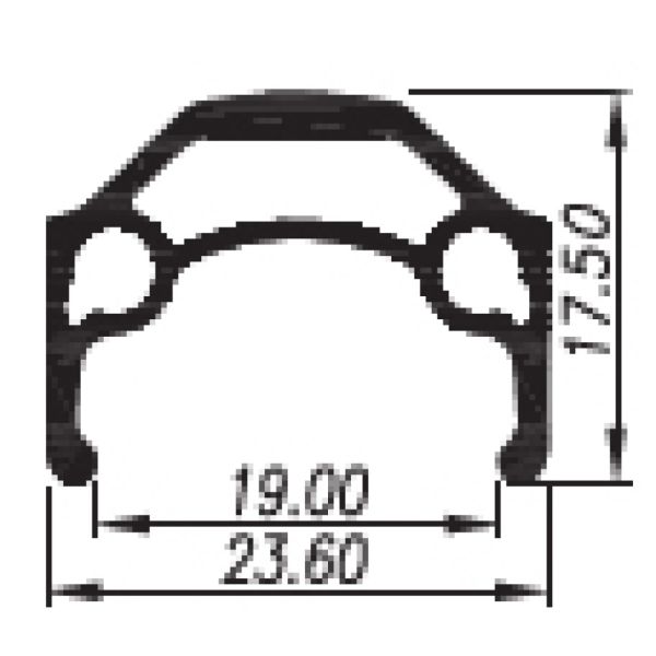 Velg Primax E STR19 26 559 x 19C - 36 gaats - spaak 14 Frans ventiel - zwart met remrand