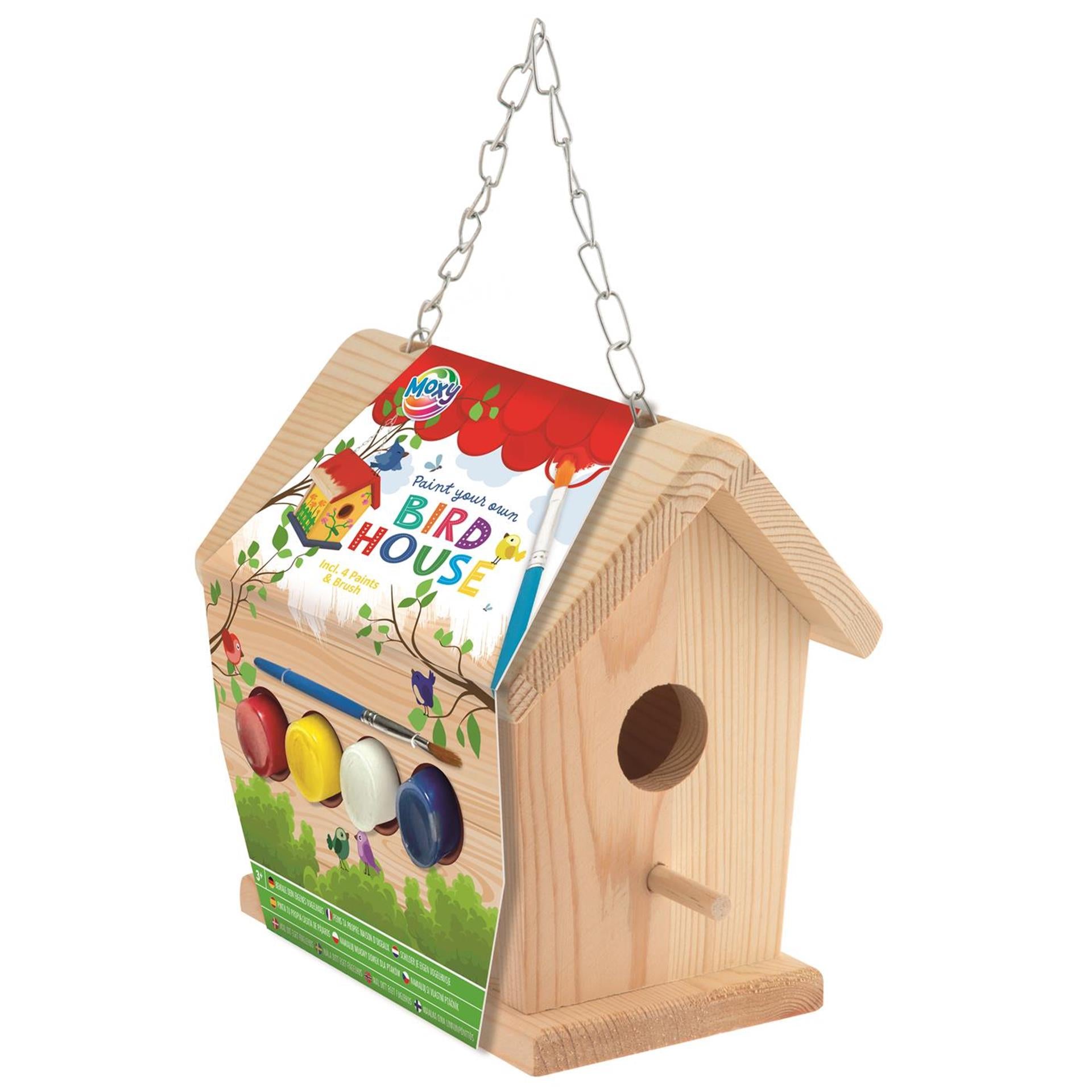 Grafix schilder je eigen vogelhuisje verfset