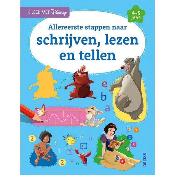 Deltas disney ik leer met - schrijven, lezen en tellen (4-5 j.)