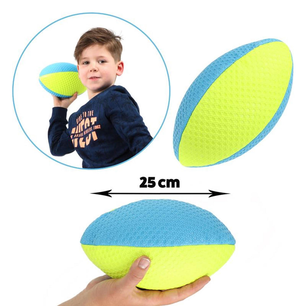 Toi-toys toi toys pro sports rugbybal neon blauw geel