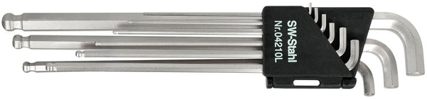 Sw stahl hoeksleutel set 04210sb kugelin busset 9tlg. extra short
