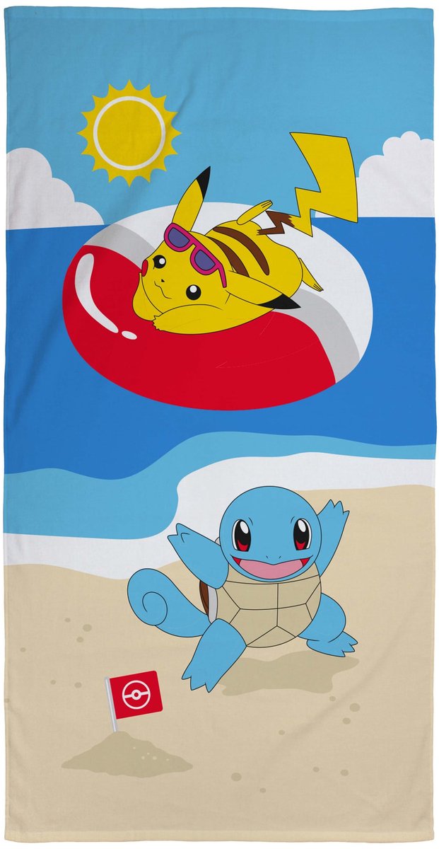 Pokémon strandlaken squirtle - 70 x 140 cm - katoen