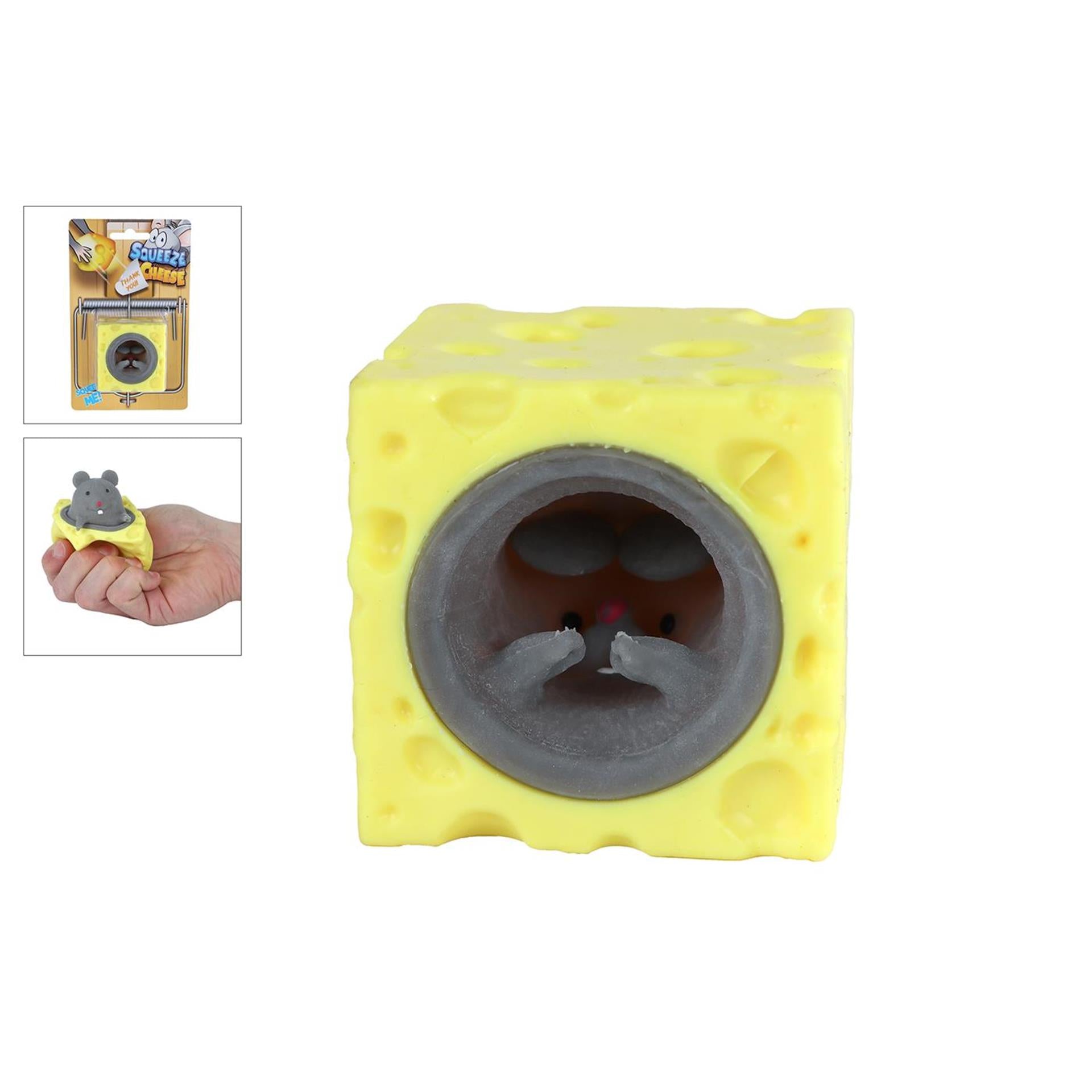 Squeeze cheese pop up muis uit kaas