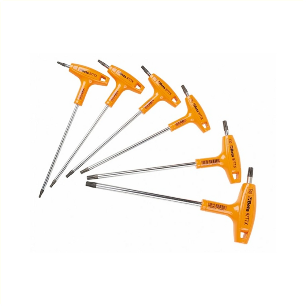 Torxsleutelset Beta 6 delig haaks