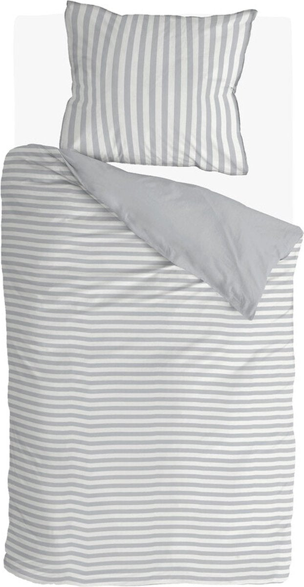 Walra dekbedovertrek soft cozy - 140x220 - 100% katoen (bci) - grijs