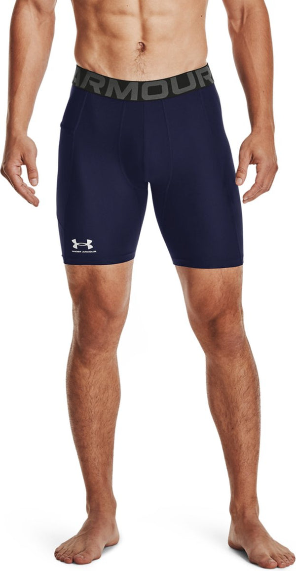Under armour ua hg armour shorts heren sportbroek - navy - wit m