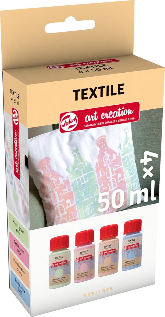 Talens art creation textielverf pastel 4x50ml