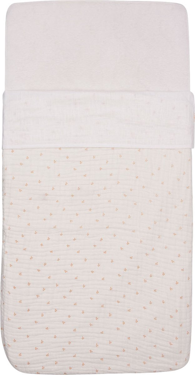 Jollein baby laken wieg - 75x100cm - slub - ivory