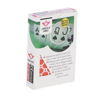 Speelkaarten senior extra grote tekens - kaartspel | 5 stuks