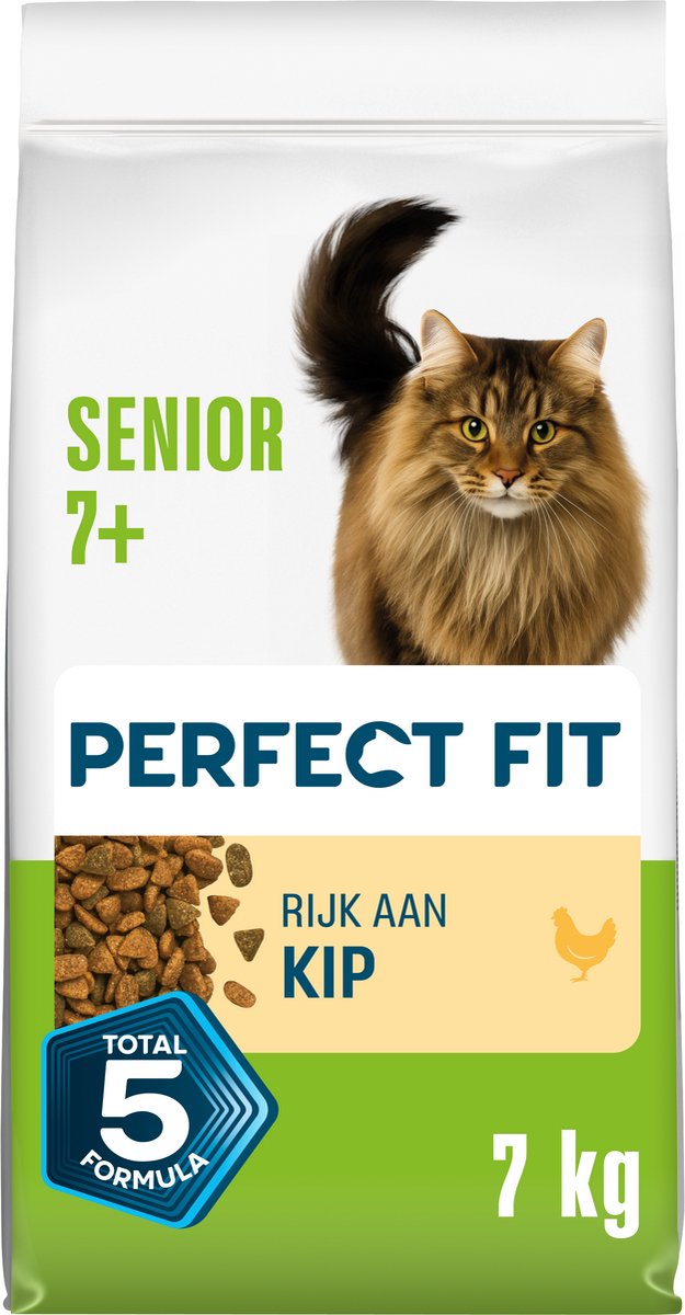 Perfect fit kattenbrokken - senior - kip - 7kg