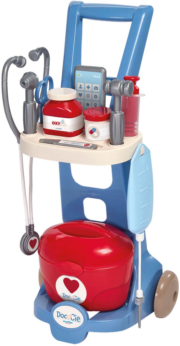 Écoiffier ecoiffier doc cie medische trolley - 12dlg.