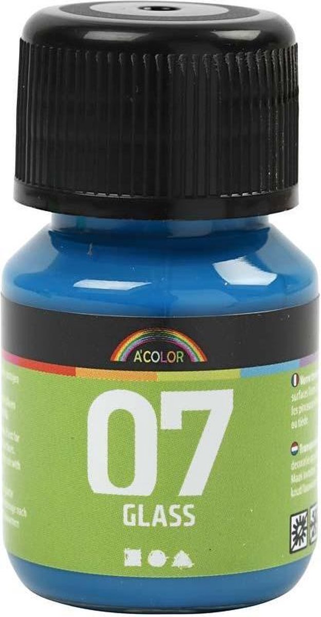 Permanente Glasverf - Turkoois, 30ml