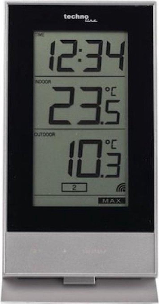 Technoline weerstation ws 9900 - 85x166x56 mm - wit - met 1 buitensensor - tl-ws9900