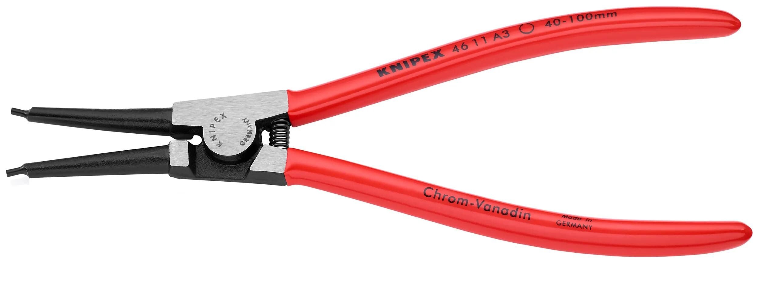 Knipex sicherungsringzange circlip pliers pol. pvc straight