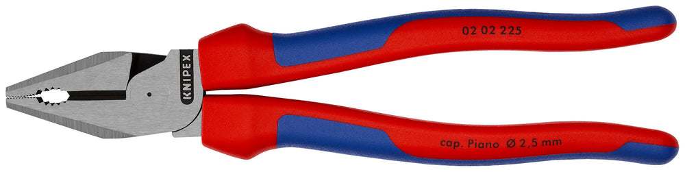 Knipex kracht-kombitang 225 mm combinatietang (rood blauw)