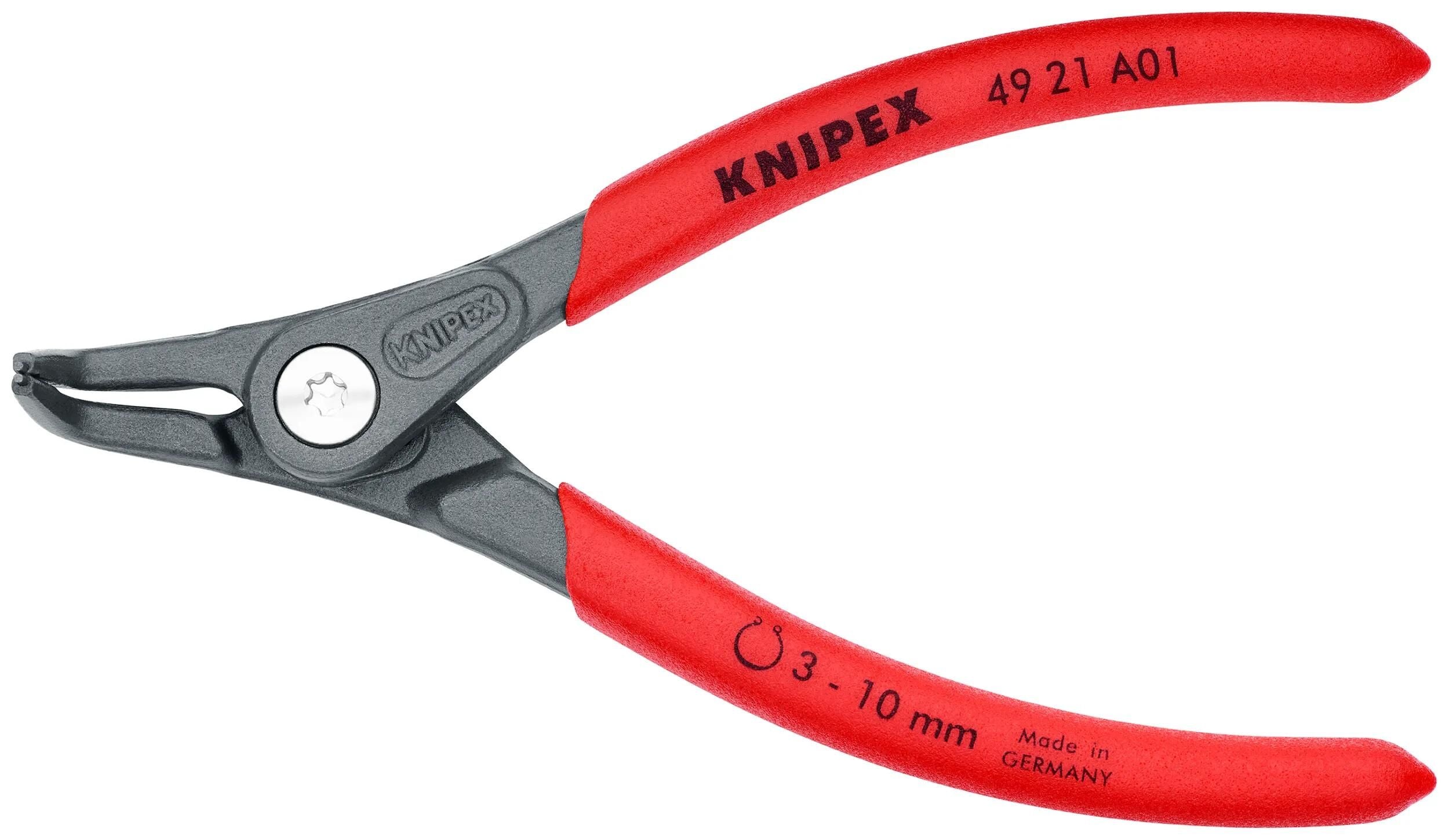 Knipex sicherungsringzange praez.circlip pliers m.plastic curved