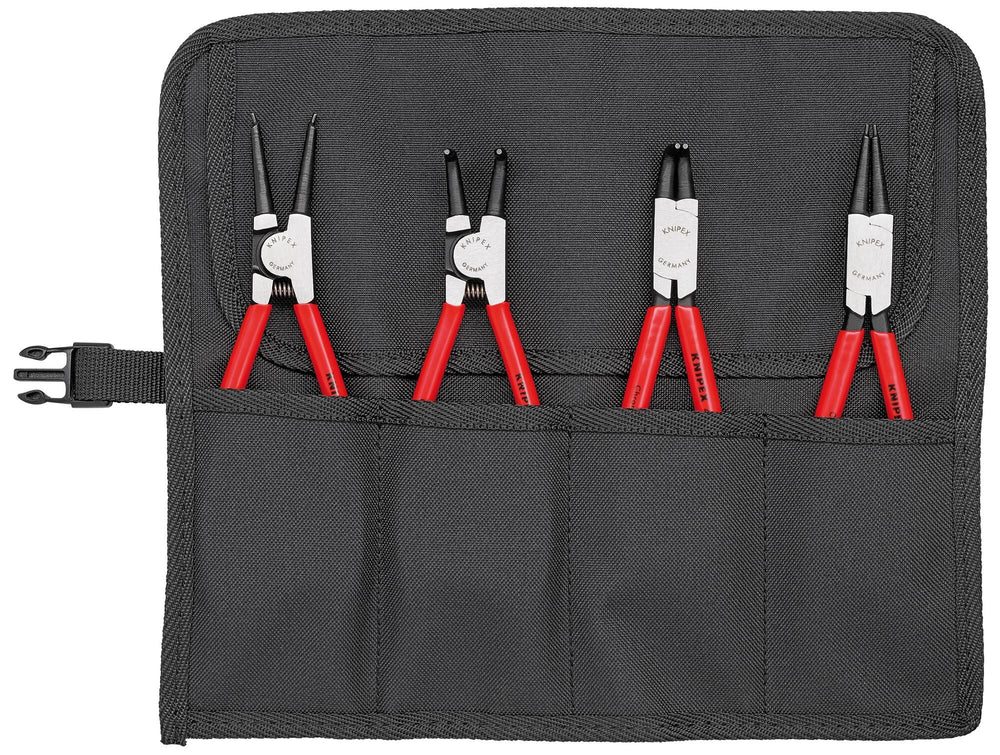 Knipex borgveertangenset 001956 (rood zwart, 4-delig)