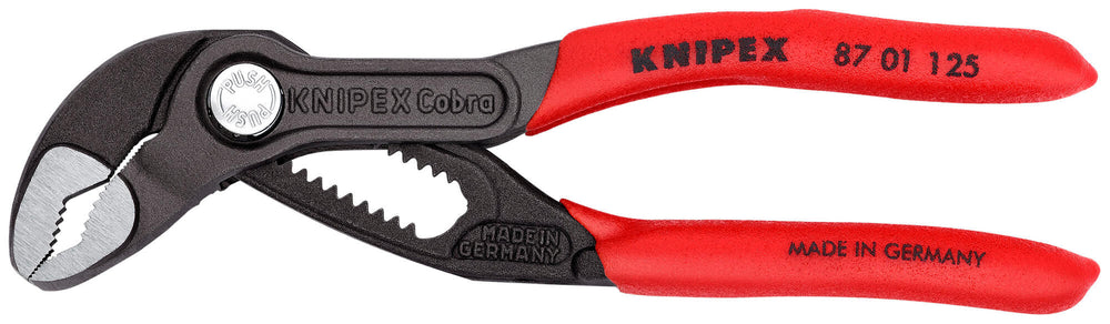 Knipex cobra waterpomptang 8701125 zweedse- waterpomp-tang (rood, 125 mm)
